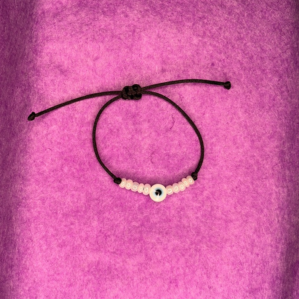 Black Handmade Adjustable String Bracelet